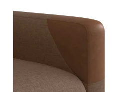 Discount Poltrona de massagens reclinável tecido SHL309938 Castanho