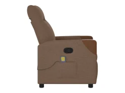 Discount Poltrona de massagens reclinável tecido SHL309938 Castanho