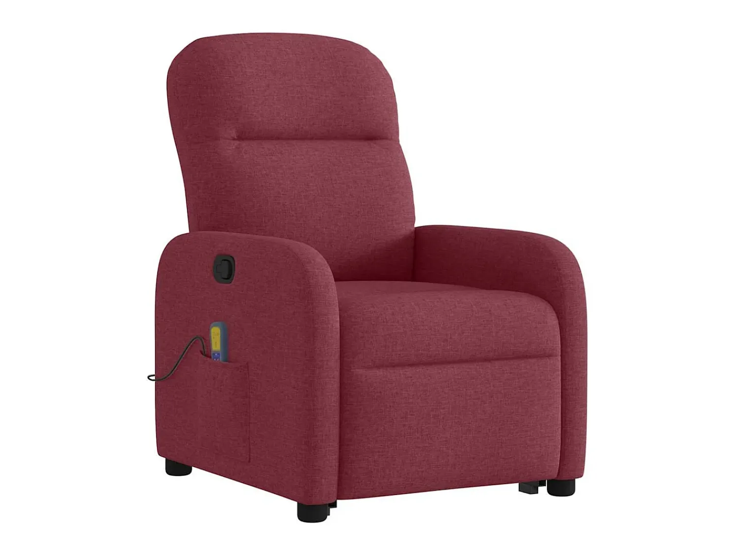 Poltrona| Poltrona de massagens reclin. elevatória tecido tinto SHL892745 Vermelho