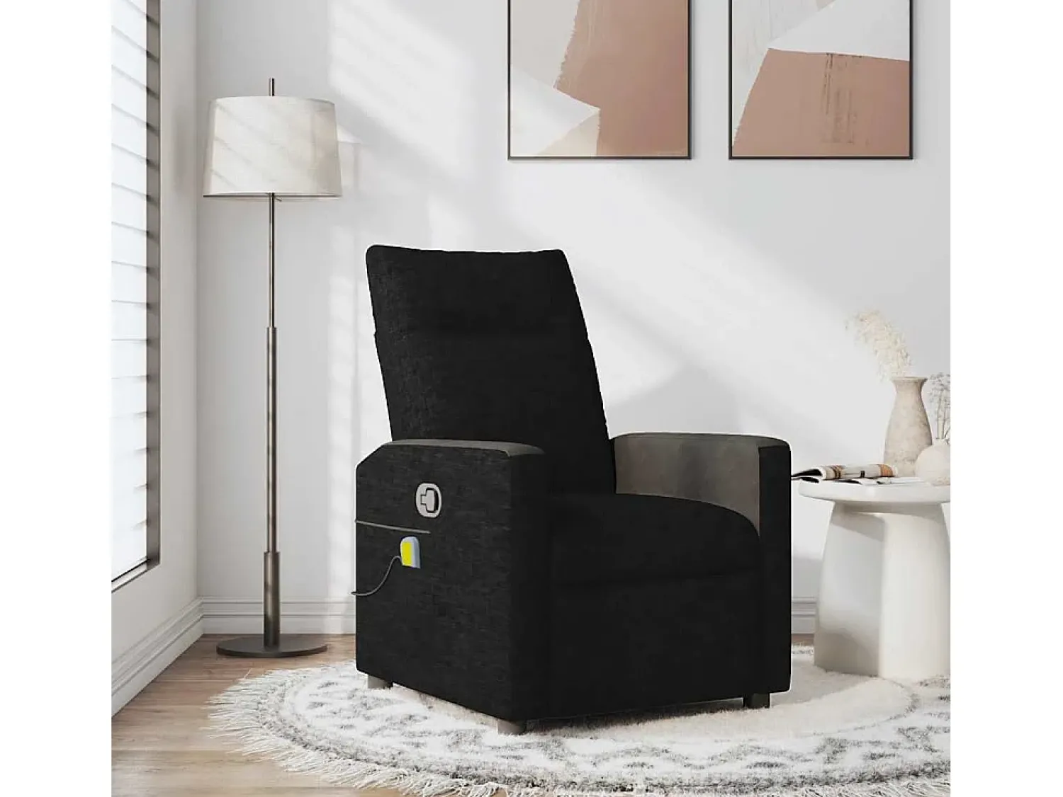 Poltrona de massagens reclinável tecido SHL99966^ Poltrona