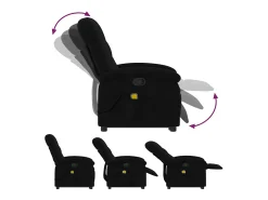 Poltrona| Poltrona de massagens reclinável elevatória tecido SHL296175 Preto
