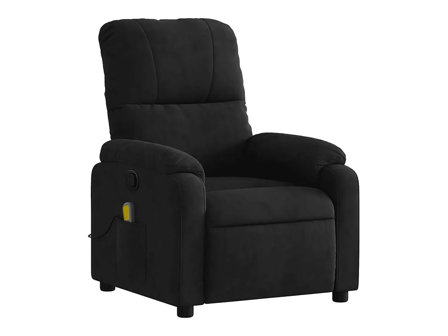 Poltrona* Poltrona de massagens reclinável tecido de microfibra SHL798740 Preto