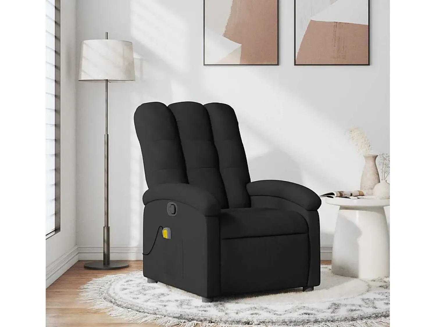 Poltrona de massagens reclinável tecido SHL946638^ Poltrona