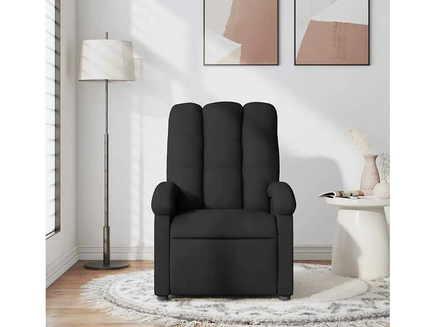 Poltrona de massagens reclinável tecido SHL946638^ Poltrona