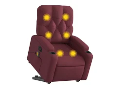 Poltrona* Poltrona de massagens reclin. elevatória tecido tinto SHL819693 Vermelho