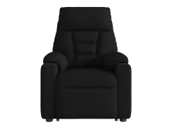 New Poltrona de massagens reclinável elevatória tecido SHL482331 Preto