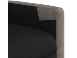 Hot Poltrona de massagens reclinável tecido SHL46683 Preto