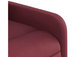 Poltrona| Poltrona de massagens reclinável tecido tinto SHL569687 Vermelho