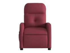 Poltrona| Poltrona de massagens reclinável tecido tinto SHL569687 Vermelho