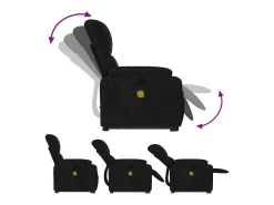 Poltrona de massagens reclinável elevatória microfibra SHL82124^ Poltrona