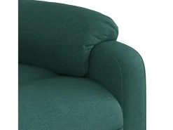 Poltrona de massagens reclinável tecido verde-escuro SHL170793^ Poltrona