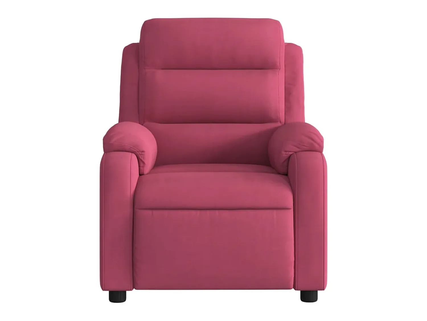 Poltrona* Poltrona de massagens reclinável elétrica veludo tinto SHL436344 Vermelho
