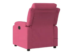 Poltrona* Poltrona de massagens reclinável elétrica veludo tinto SHL436344 Vermelho
