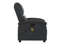 Poltrona| Poltrona de massagens reclinável couro genuíno SHL321721 Preto