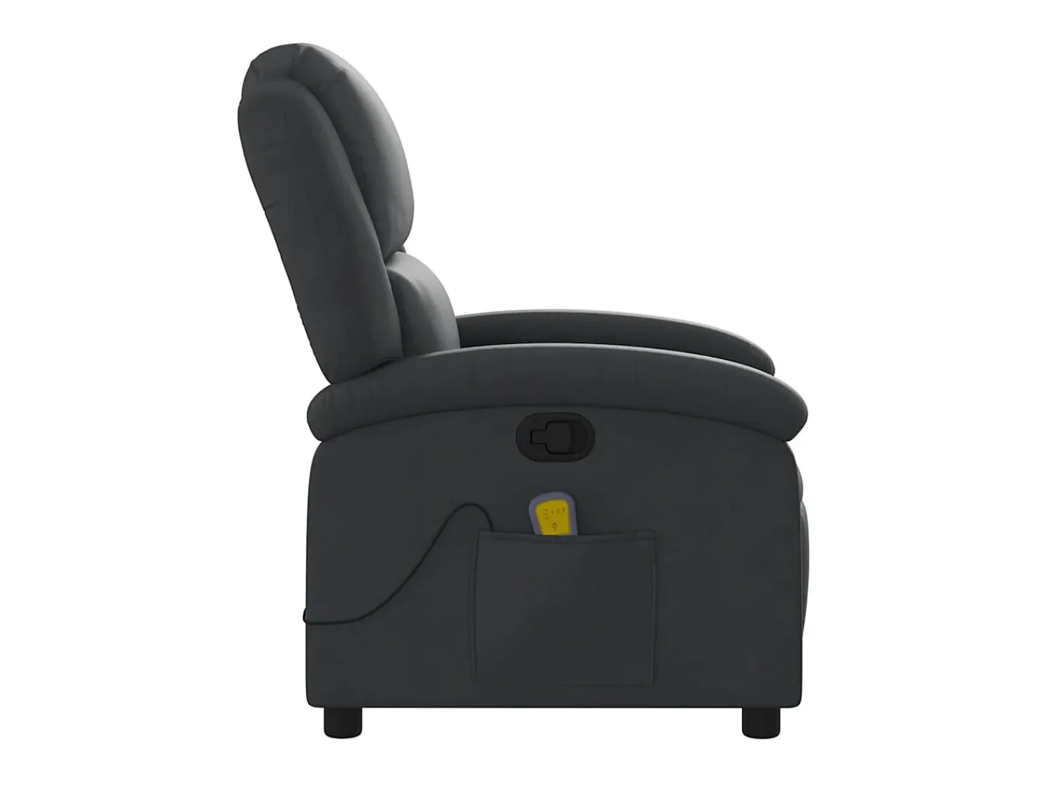 Poltrona| Poltrona de massagens reclinável couro genuíno SHL321721 Preto