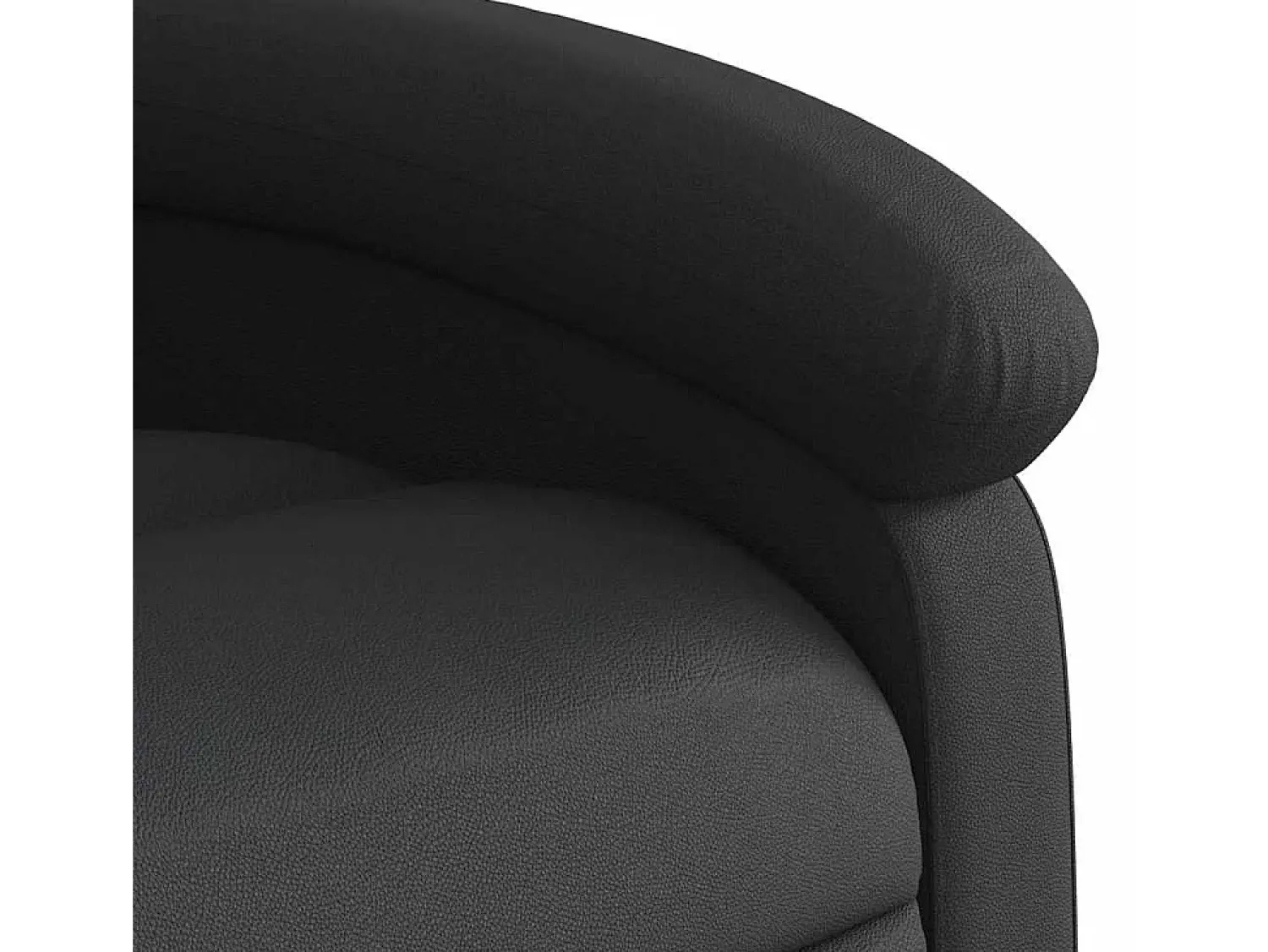 Poltrona| Poltrona de massagens reclinável couro genuíno SHL321721 Preto