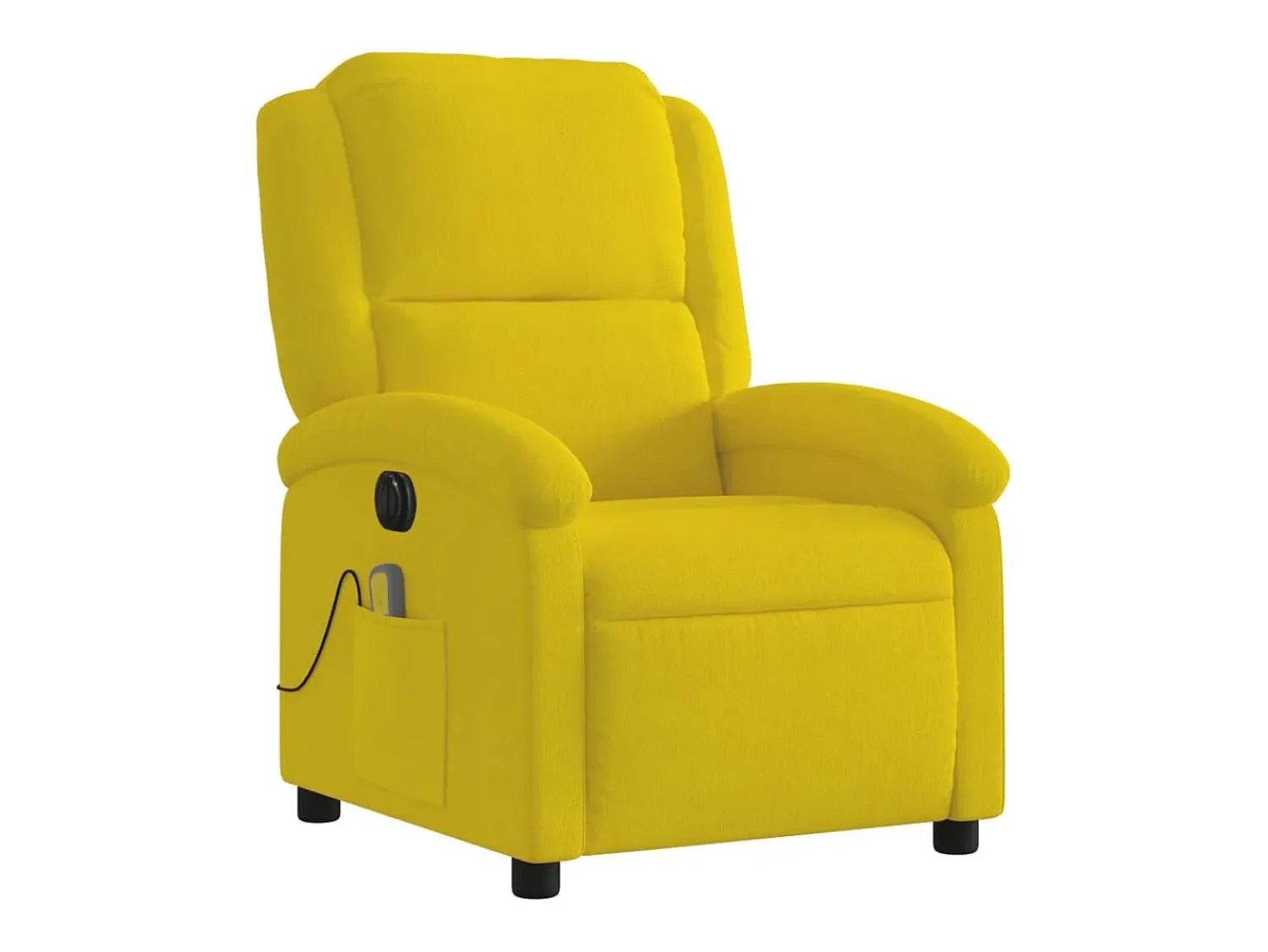 Poltrona de massagens reclinável elétrica veludo SHL566621^ Poltrona