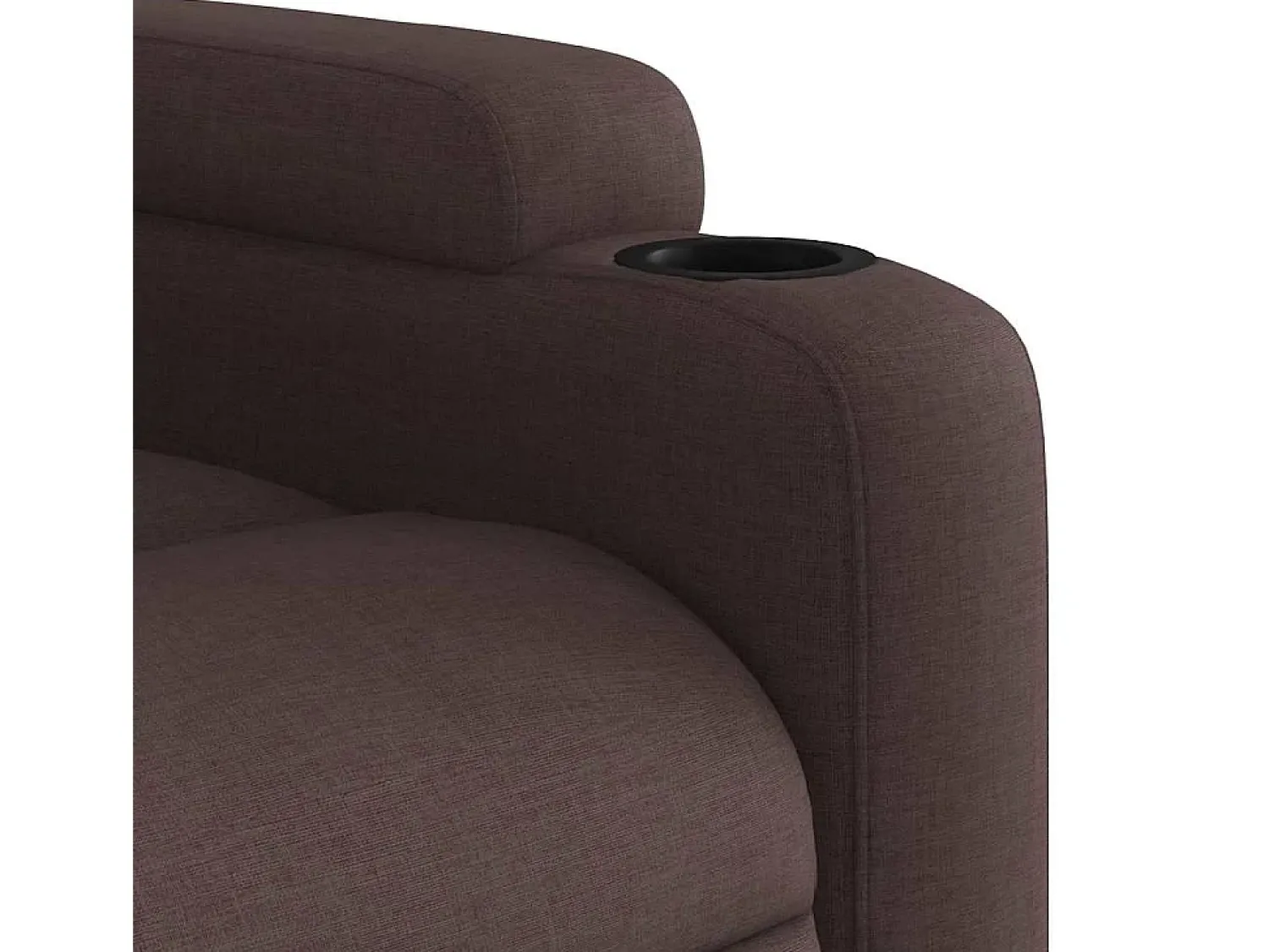 Poltrona* Poltrona de massagens reclinável tecido -escuro SHL532925 Castanho
