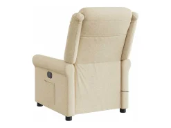 Clearance Poltrona de massagens reclinável tecido cor SHL214236 Creme