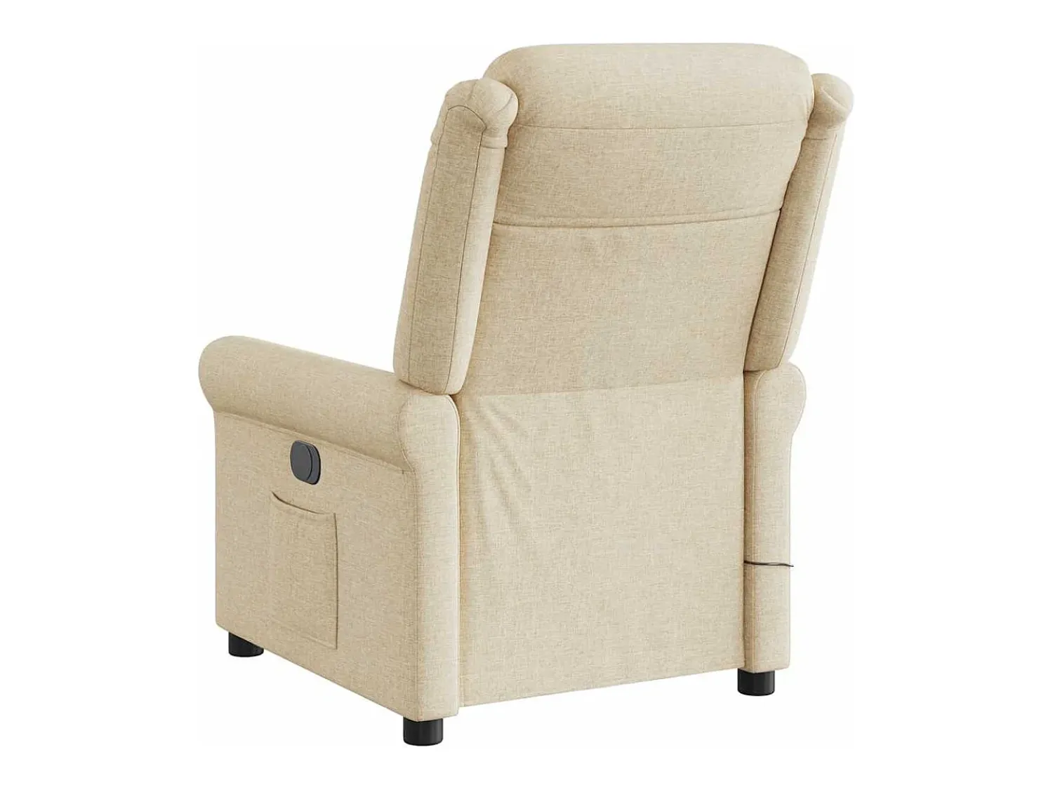 Clearance Poltrona de massagens reclinável tecido cor SHL214236 Creme