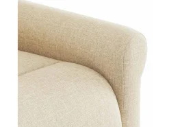 Clearance Poltrona de massagens reclinável tecido cor SHL214236 Creme