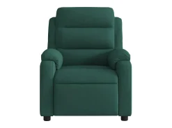 Poltrona de massagens reclinável veludo verde-escuro SHL507135^ Poltrona