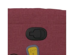 Poltrona de massagens reclinável tecido tinto SHL965311^ Poltrona