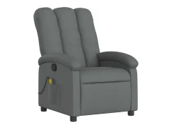 Poltrona de massagens reclinável tecido cinzento-escuro SHL404821^ Poltrona