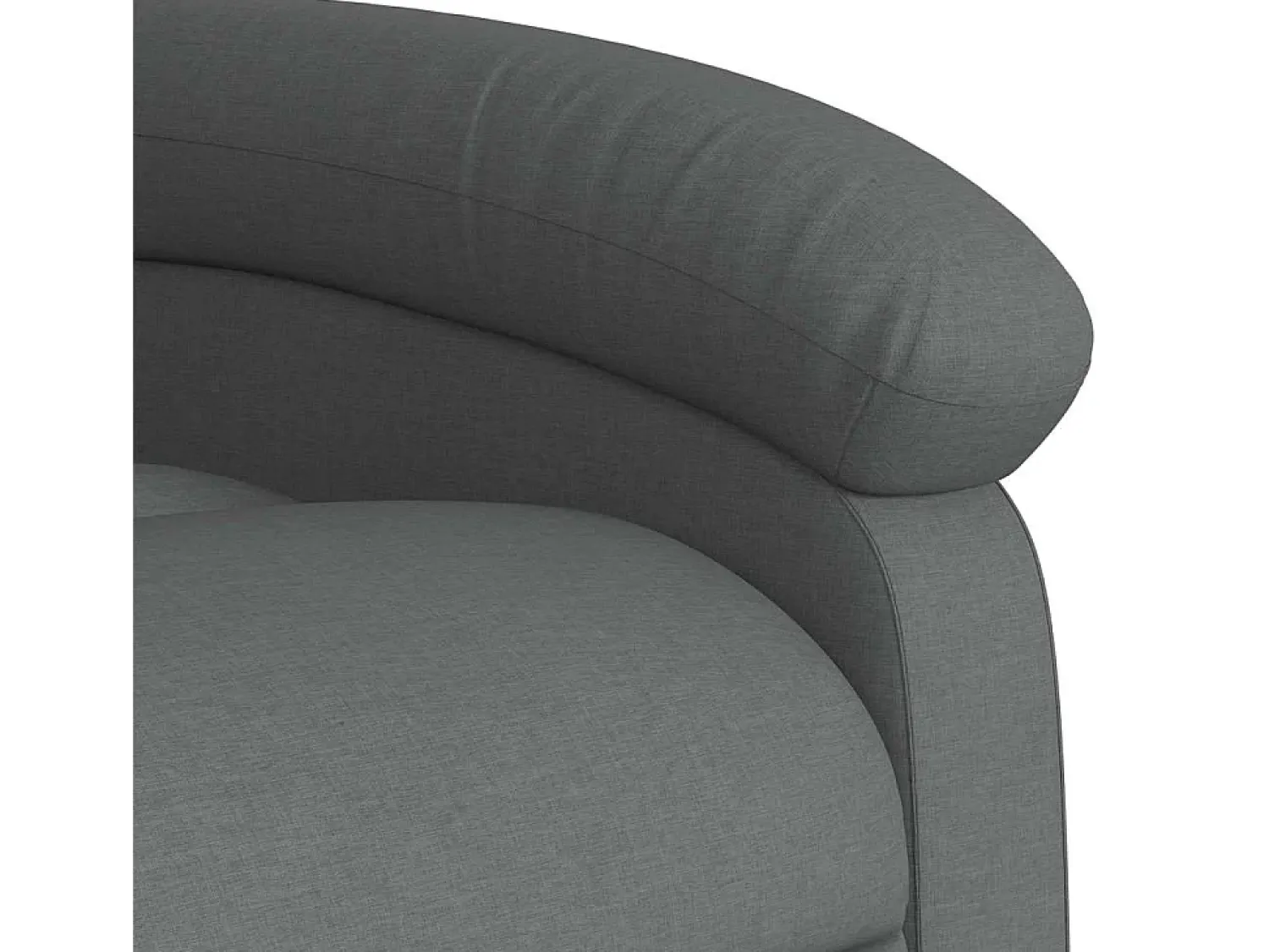 Poltrona de massagens reclinável tecido cinzento-escuro SHL404821^ Poltrona