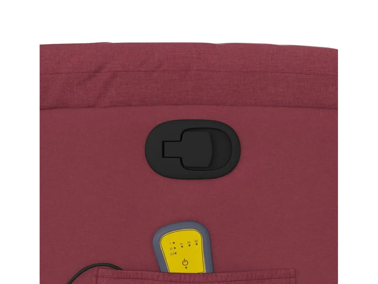 Poltrona*vidaxl Poltrona de massagens reclinável tecido tinto Vermelho