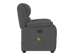 Poltrona| Poltrona de massagens reclinável tecido cinzento-escuro SHL800915 Cinza antracite