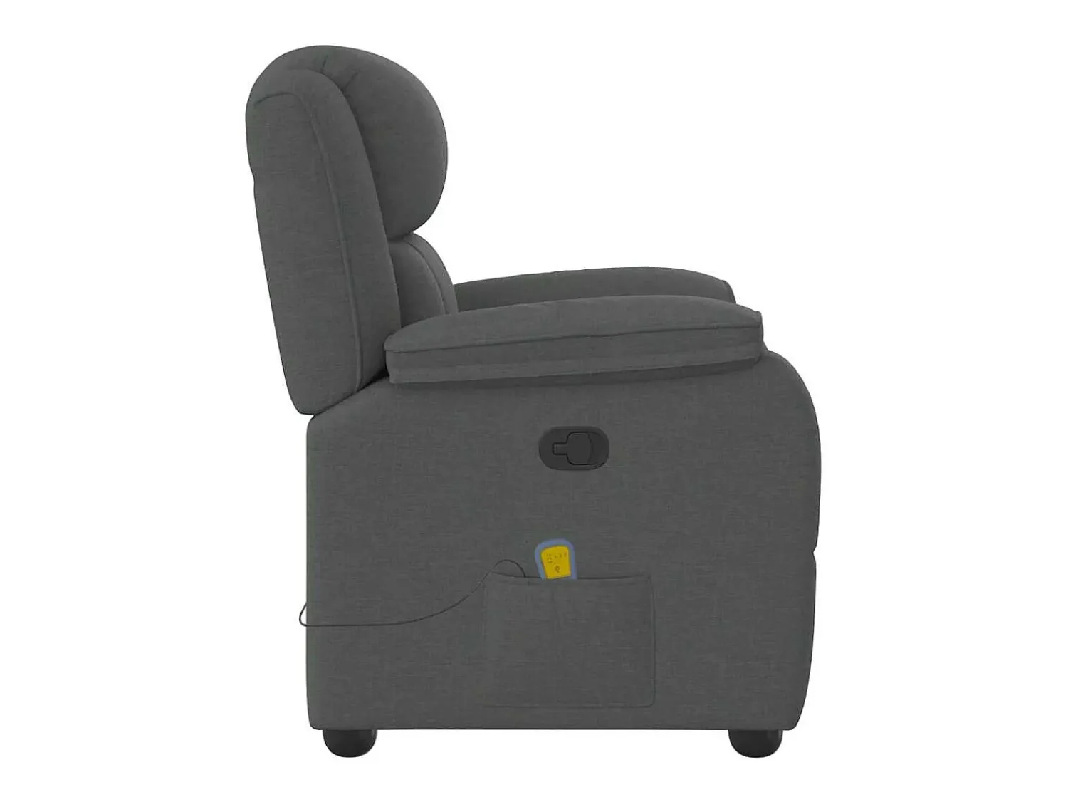Poltrona| Poltrona de massagens reclinável tecido cinzento-escuro SHL800915 Cinza antracite