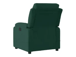 vidaxl Poltrona de massagens reclinável elétrica veludo -escuro Verde