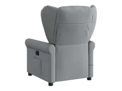 Hot Poltrona de massagens reclinável tecido -claro SHL969709 Cinzento