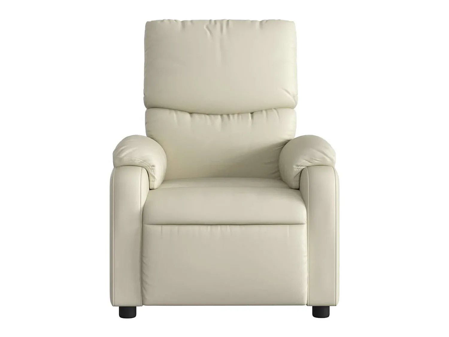 vidaxl Poltrona de massagens reclinável couro artificial cor^ Poltrona