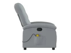 Poltrona| Poltrona de massagens reclinável tecido -claro SHL325524 Cinzento