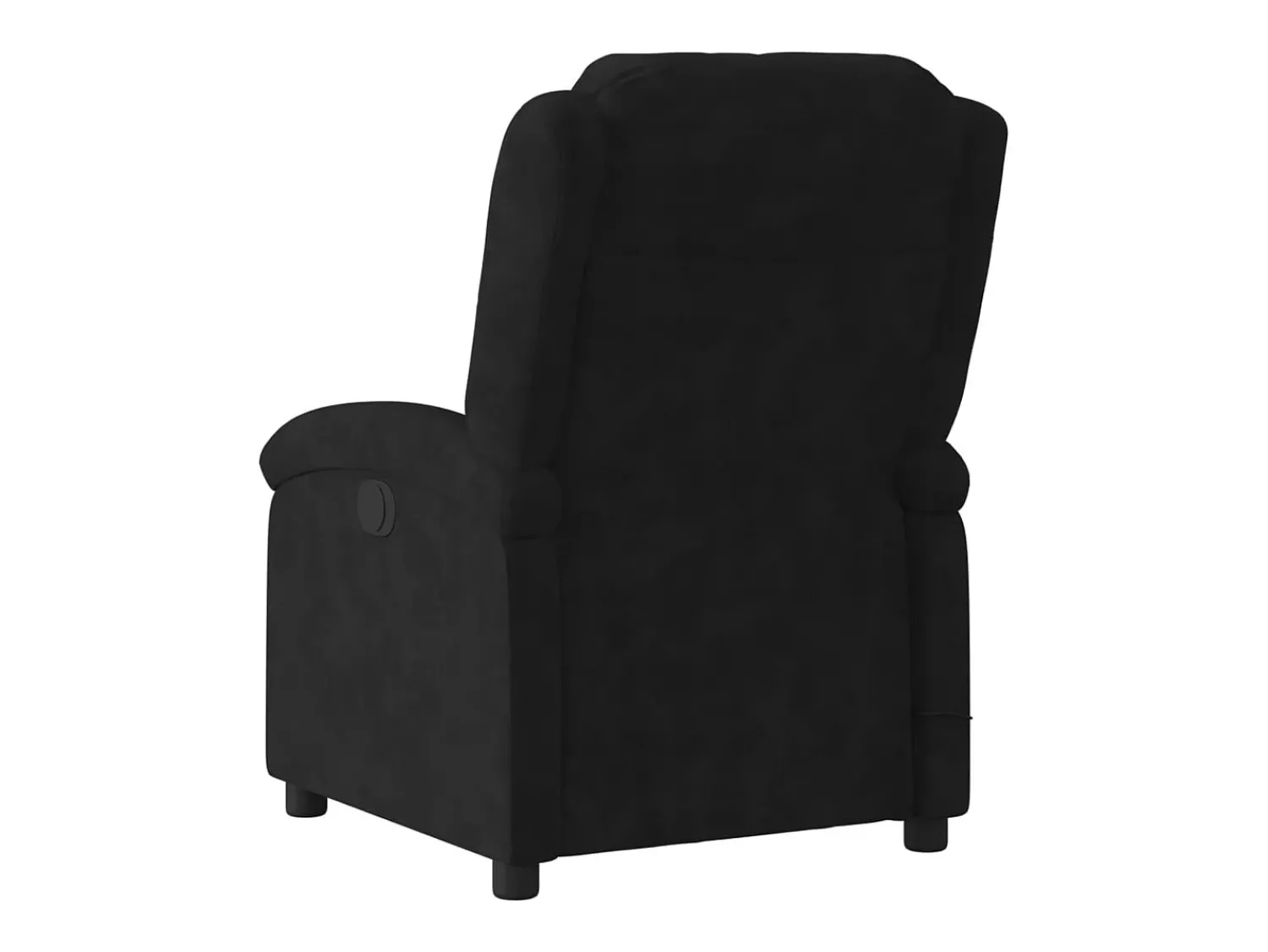 Poltrona| Poltrona de massagens reclinável elétrica veludo SHL662731 Preto