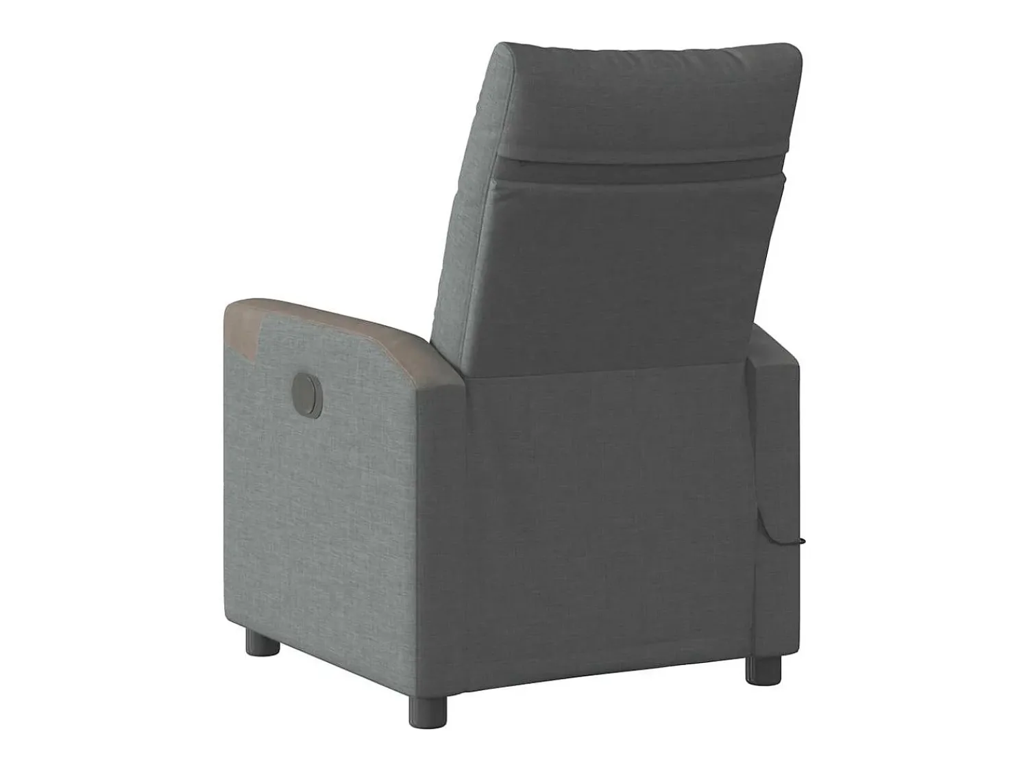 Poltrona de massagens reclinável tecido cinzento-escuro SHL477035^ Poltrona