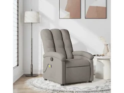 Poltrona* Poltrona de massagens reclinável tecido cinzento-acastanhado SHL526548 Taupe