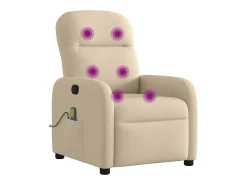Poltrona de massagens reclinável tecido cor SHL43189^ Poltrona