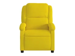 Poltrona* Poltrona de massagens reclinável veludo SHL145633 Amarelo