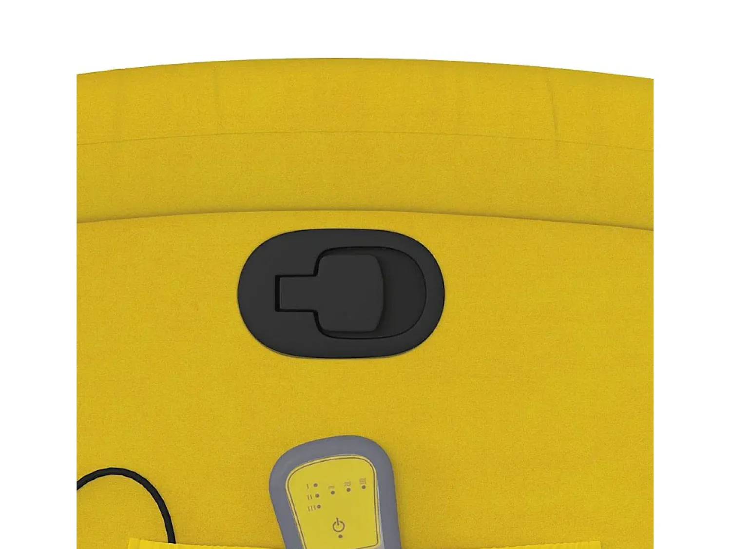 Poltrona* Poltrona de massagens reclinável veludo SHL145633 Amarelo