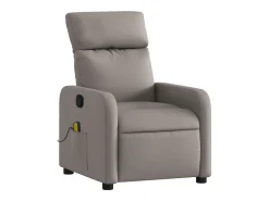 Poltrona* Poltrona de massagens reclinável tecido cinzento-acastanhado SHL616885 Taupe