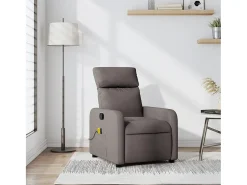 Poltrona* Poltrona de massagens reclinável tecido cinzento-acastanhado SHL616885 Taupe