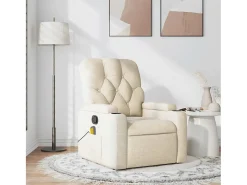 Poltrona de massagens reclinável tecido cor SHL260677^ Poltrona