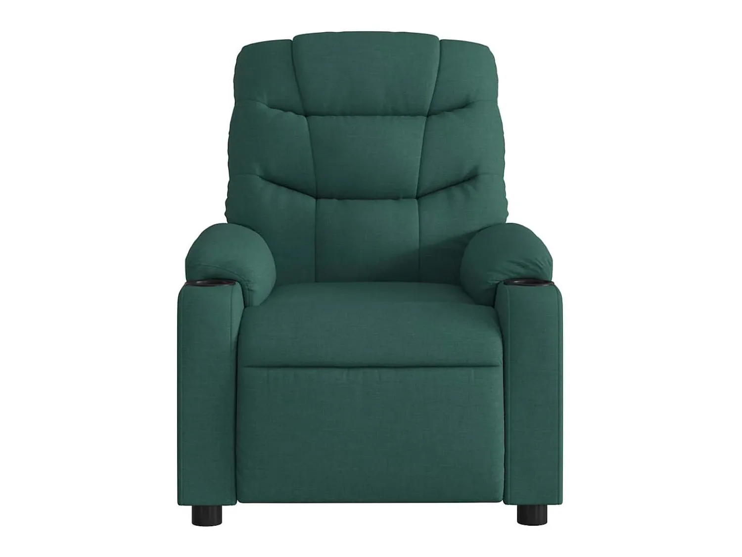 Poltrona* Poltrona de massagens reclinável tecido verde-escuro SHL276972 Verde pinho