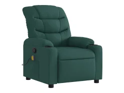 Poltrona* Poltrona de massagens reclinável tecido verde-escuro SHL276972 Verde pinho