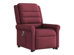 Poltrona* Poltrona de massagens reclin. elevatória tecido tinto SHL786242 Vermelho