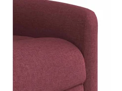 Clearance Poltrona de massagens reclinável tecido tinto SHL491466 Vermelho