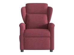 Clearance Poltrona de massagens reclinável tecido tinto SHL491466 Vermelho